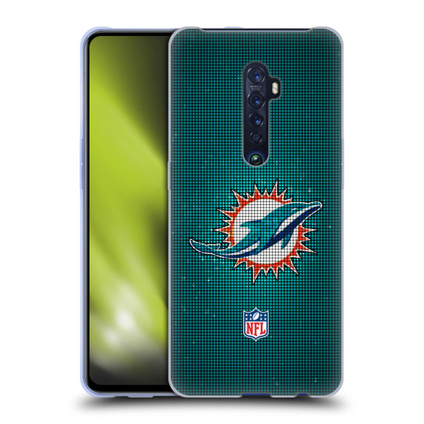 NFL Miami Dolphins Artwork LED Soft Gel Case for OPPO Reno 2