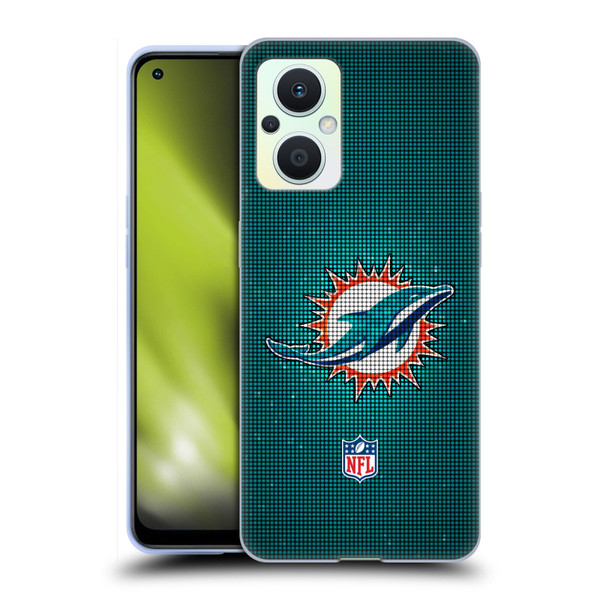 NFL Miami Dolphins Artwork LED Soft Gel Case for OPPO Reno8 Lite