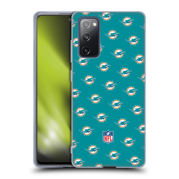 NFL Miami Dolphins Artwork Patterns Soft Gel Case for Samsung Galaxy S20 FE / 5G