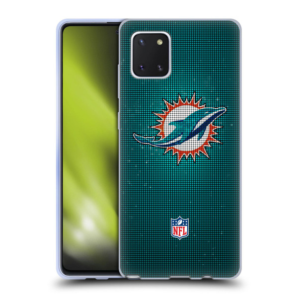 NFL Miami Dolphins Artwork LED Soft Gel Case for Samsung Galaxy Note10 Lite