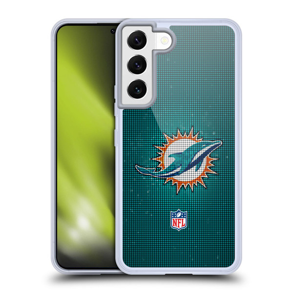 NFL Miami Dolphins Artwork LED Soft Gel Case for Samsung Galaxy S22 5G