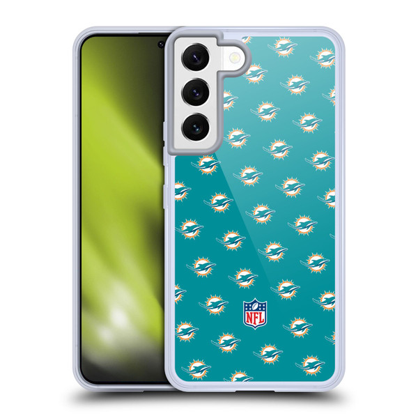 NFL Miami Dolphins Artwork Patterns Soft Gel Case for Samsung Galaxy S22 5G