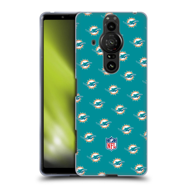 NFL Miami Dolphins Artwork Patterns Soft Gel Case for Sony Xperia Pro-I