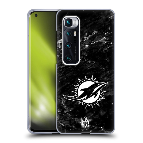 NFL Miami Dolphins Artwork Marble Soft Gel Case for Xiaomi Mi 10 Ultra 5G