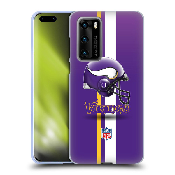 NFL Minnesota Vikings Logo Helmet Soft Gel Case for Huawei P40 5G