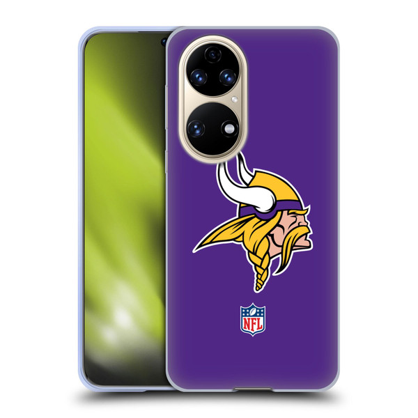 NFL Minnesota Vikings Logo Plain Soft Gel Case for Huawei P50