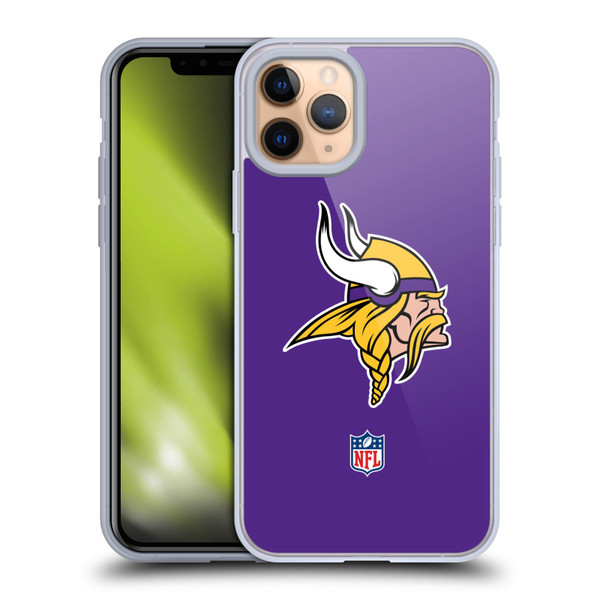 NFL Minnesota Vikings Logo Plain Soft Gel Case for Apple iPhone 11 Pro NFL Minnesota Vikings Logo Plain Soft Gel Case for Apple iPhone 11 Pro