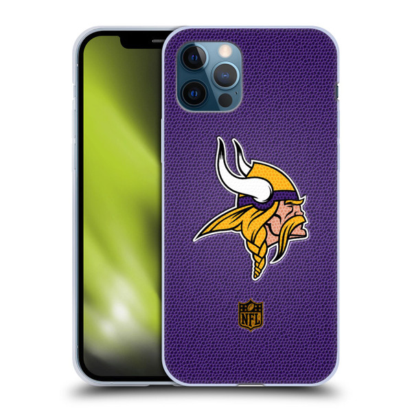 NFL Minnesota Vikings Logo Football Soft Gel Case for Apple iPhone 12 / iPhone 12 Pro