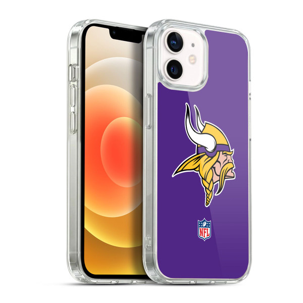 NFL Minnesota Vikings Logo Plain Soft Gel Case for Apple iPhone 12 / iPhone 12 Pro & MagSafe