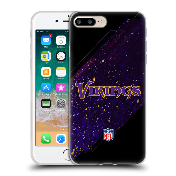 NFL Minnesota Vikings Logo Blur Soft Gel Case for Apple iPhone 7 Plus / iPhone 8 Plus