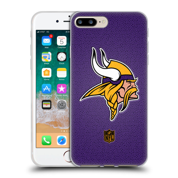NFL Minnesota Vikings Logo Football Soft Gel Case for Apple iPhone 7 Plus / iPhone 8 Plus