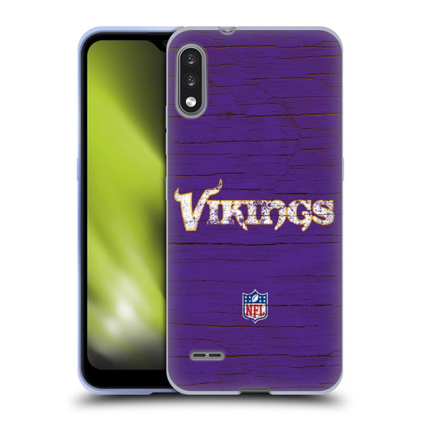 NFL Minnesota Vikings Logo Distressed Look Soft Gel Case for LG K22