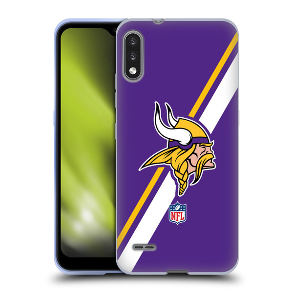 NFL Minnesota Vikings Logo Stripes Soft Gel Case for LG K22