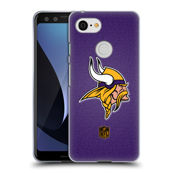 NFL Minnesota Vikings Logo Football Soft Gel Case for Google Pixel 3