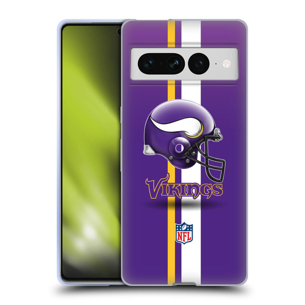 NFL Minnesota Vikings Logo Helmet Soft Gel Case for Google Pixel 7 Pro