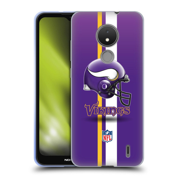 NFL Minnesota Vikings Logo Helmet Soft Gel Case for Nokia C21