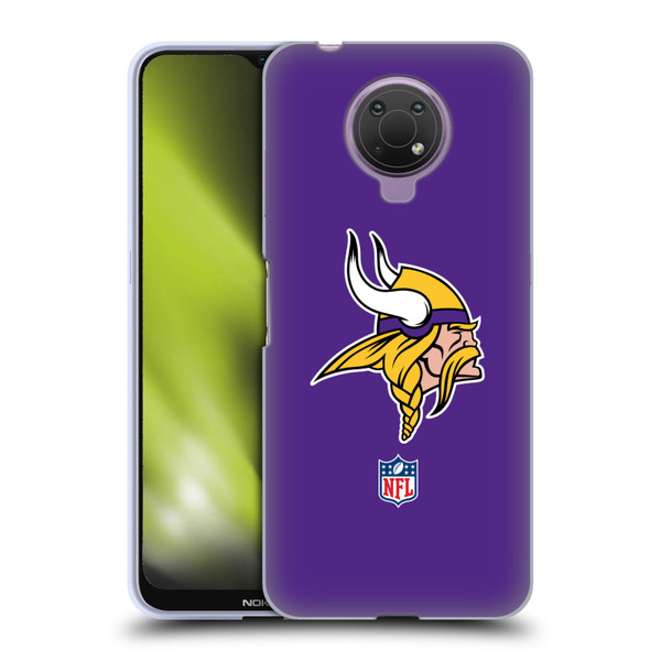 NFL Minnesota Vikings Logo Plain Soft Gel Case for Nokia G10