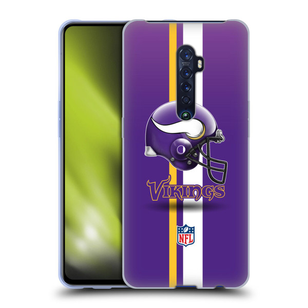 NFL Minnesota Vikings Logo Helmet Soft Gel Case for OPPO Reno 2