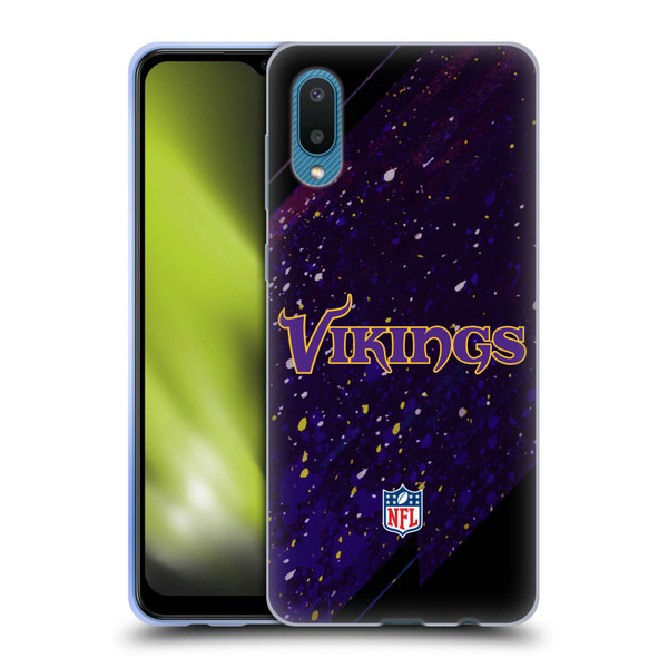 NFL Minnesota Vikings Logo Blur Soft Gel Case for Samsung Galaxy A02/M02 (2021)