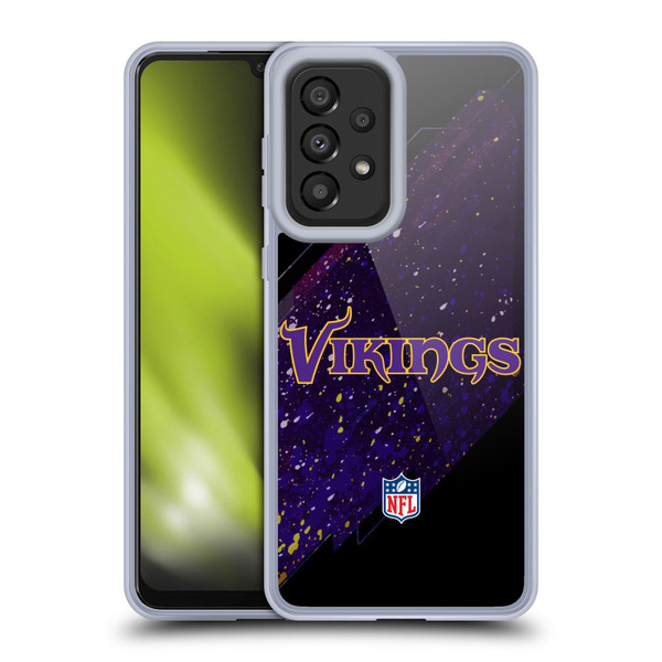 NFL Minnesota Vikings Logo Blur Soft Gel Case for Samsung Galaxy A33 5G (2022)