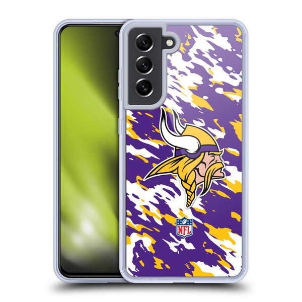NFL Minnesota Vikings Logo Camou Soft Gel Case for Samsung Galaxy S21 FE 5G NFL Minnesota Vikings Logo Camou Soft Gel Case for Samsung Galaxy S21 FE 5G