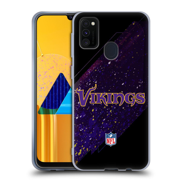 NFL Minnesota Vikings Logo Blur Soft Gel Case for Samsung Galaxy M30s (2019)/M21 (2020)