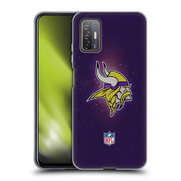 NFL Minnesota Vikings Artwork LED Soft Gel Case for HTC Desire 21 Pro 5G