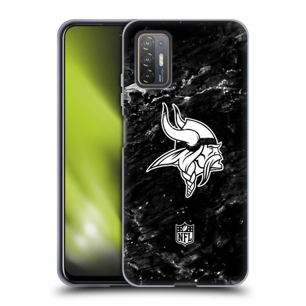 NFL Minnesota Vikings Artwork Marble Soft Gel Case for HTC Desire 21 Pro 5G