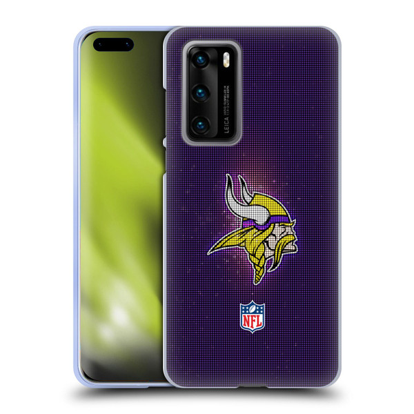 NFL Minnesota Vikings Artwork LED Soft Gel Case for Huawei P40 5G