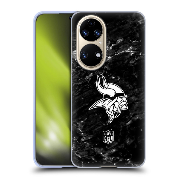 NFL Minnesota Vikings Artwork Marble Soft Gel Case for Huawei P50