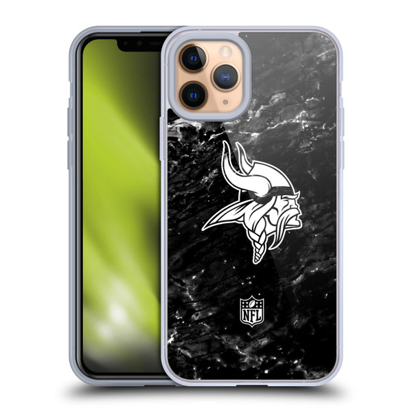 NFL Minnesota Vikings Artwork Marble Soft Gel Case for Apple iPhone 11 Pro