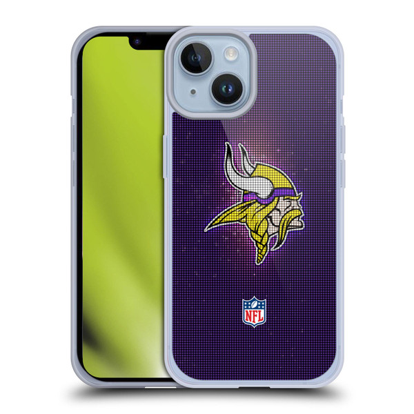 NFL Minnesota Vikings Artwork LED Soft Gel Case for Apple iPhone 14