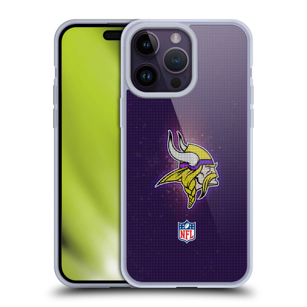 NFL Minnesota Vikings Artwork LED Soft Gel Case for Apple iPhone 14 Pro Max