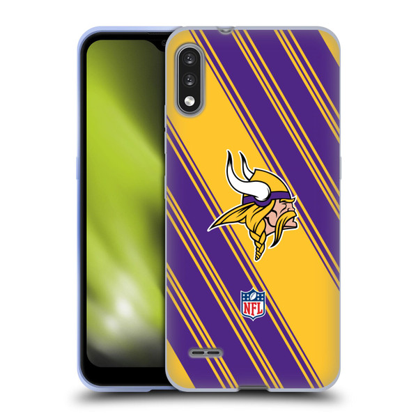 NFL Minnesota Vikings Artwork Stripes Soft Gel Case for LG K22