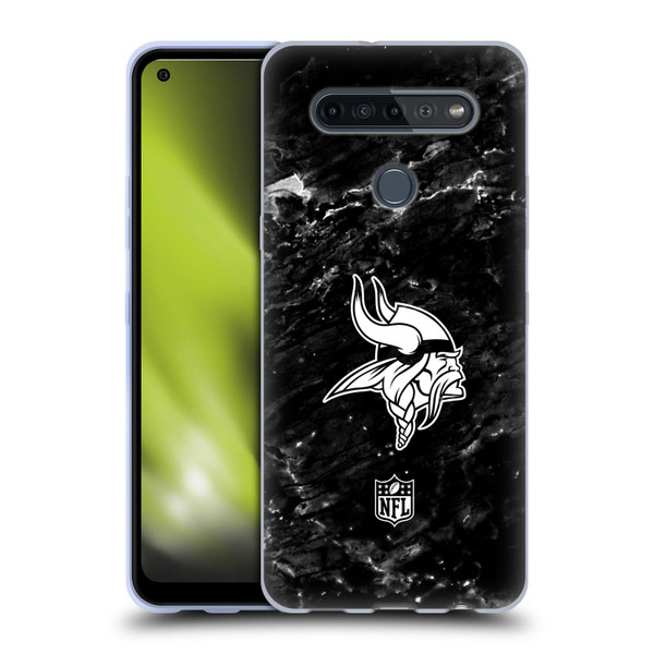 NFL Minnesota Vikings Artwork Marble Soft Gel Case for LG K51S