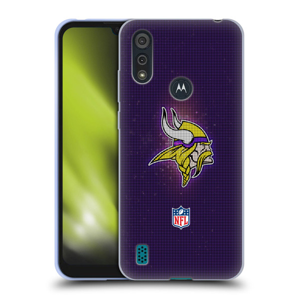 NFL Minnesota Vikings Artwork LED Soft Gel Case for Motorola Moto E6s (2020)