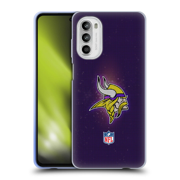 NFL Minnesota Vikings Artwork LED Soft Gel Case for Motorola Moto G52