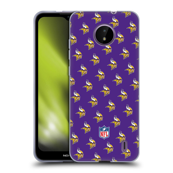 NFL Minnesota Vikings Artwork Patterns Soft Gel Case for Nokia C10 / C20