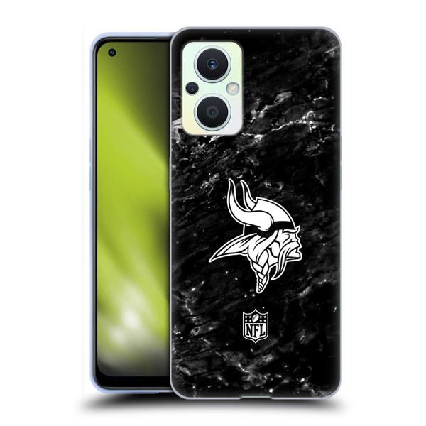 NFL Minnesota Vikings Artwork Marble Soft Gel Case for OPPO Reno8 Lite