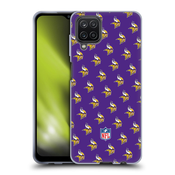 NFL Minnesota Vikings Artwork Patterns Soft Gel Case for Samsung Galaxy A12 (2020)
