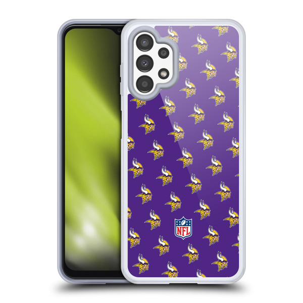 NFL Minnesota Vikings Artwork Patterns Soft Gel Case for Samsung Galaxy A13 (2022)