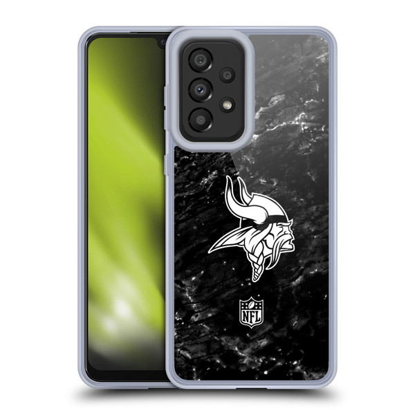 NFL Minnesota Vikings Artwork Marble Soft Gel Case for Samsung Galaxy A33 5G (2022)