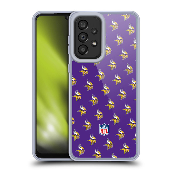 NFL Minnesota Vikings Artwork Patterns Soft Gel Case for Samsung Galaxy A33 5G (2022)