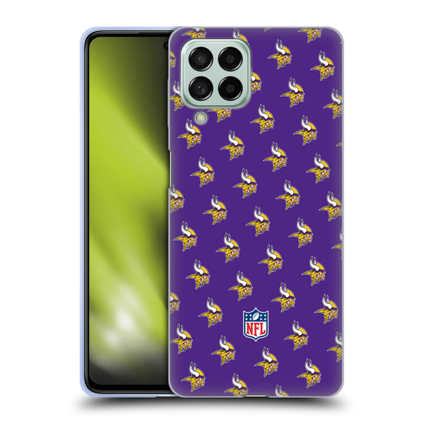 NFL Minnesota Vikings Artwork Patterns Soft Gel Case for Samsung Galaxy M53 (2022)
