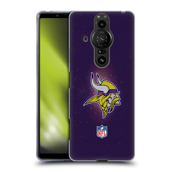 NFL Minnesota Vikings Artwork LED Soft Gel Case for Sony Xperia Pro-I