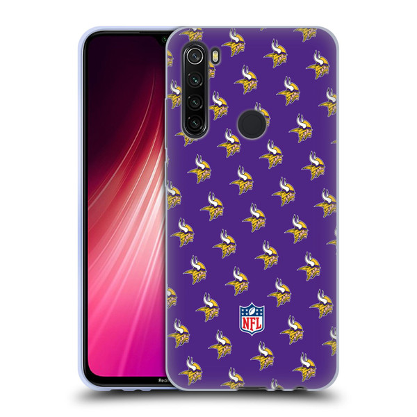 NFL Minnesota Vikings Artwork Patterns Soft Gel Case for Xiaomi Redmi Note 8T