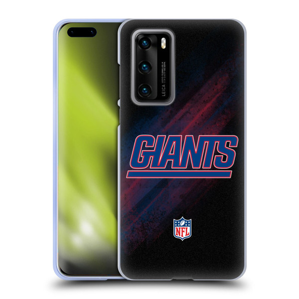NFL New York Giants Logo Blur Soft Gel Case for Huawei P40 5G