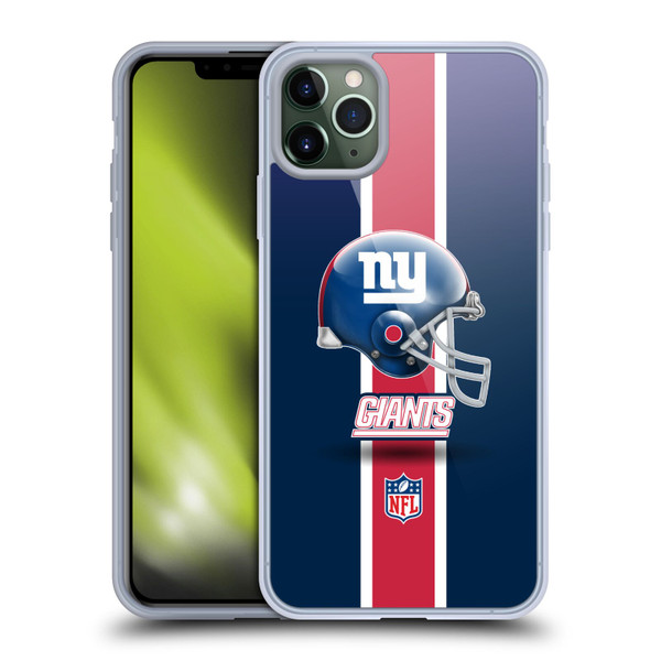 NFL New York Giants Logo Helmet Soft Gel Case for Apple iPhone 11 Pro Max