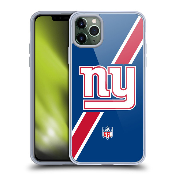 NFL New York Giants Logo Stripes Soft Gel Case for Apple iPhone 11 Pro Max