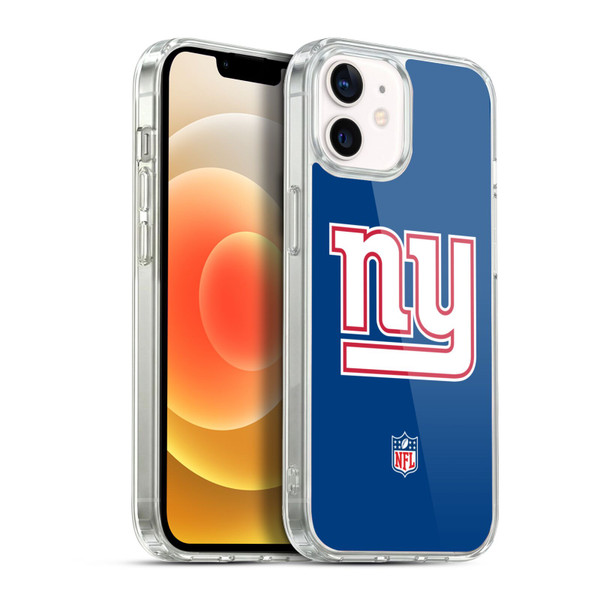 NFL New York Giants Logo Plain Soft Gel Case for Apple iPhone 12 / iPhone 12 Pro & MagSafe